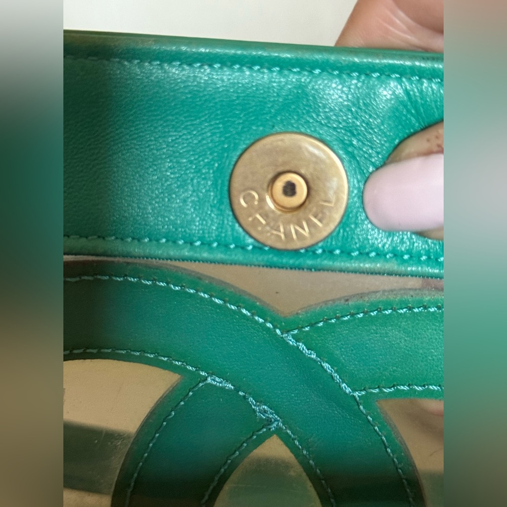 Chanel Green Triple CC Coco Tote Bag - Picture 12 of 15